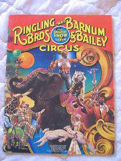 Vintage Ringling Bros Barnum & Bailey Circus Souvenir Program & poster 