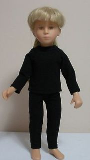 Fits 16 Inch Sasha Doll . Black 2 Piece Leggings Outfit  D101