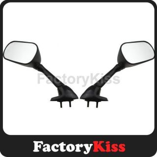 Left Right Motorcycle Mirrors for Yamaha YZF R6 01 02 Black #195 ON 