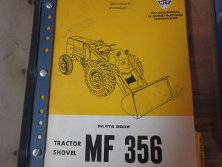massey ferguson mf 356 tractor shovel parts book time left