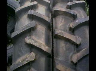 TWO 16.9X24 CASE IH 895 8 ply R 1 Bar Lug Tube Type Rear Tractor Tires