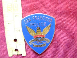 SF SAN FRANCISCO PD Proud Mini Eagle Logo Police Shield Badge Cops 