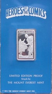 mount everest mint flash gordon in card 999 silver bar