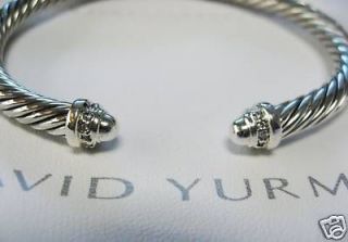 david yurman 5mm silver dome dia cable bracelet brand new