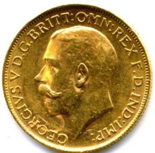 1917 king george v full gold sovereign lustre from united
