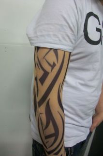 fake tattoo sleeve cloth arm design orange tribal t4 from