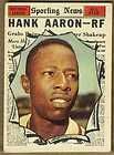 1961 Topps 415 Hank Aaron Milwaukee Braves Near MINT