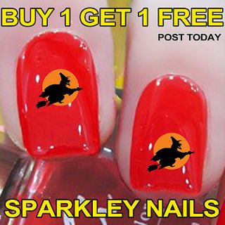 Newly listed 20 Witch Halloween Nail Art Decals Stickers Water 