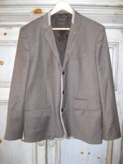 Marc Jacobs dark gray virgin wool jacket size 50 made in Italy
