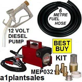 12V Diesel Oil Fuel Transfer Pump Kit Heavty Duty V 12 Volt 