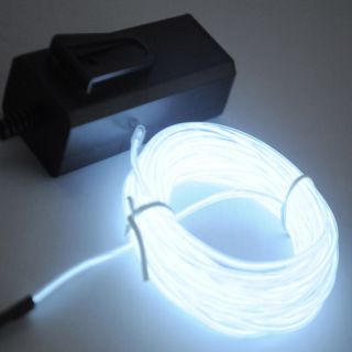 EL Wire Neon led Light Rope F Party Car Decorati+BATTERY PACK 4szie 10 