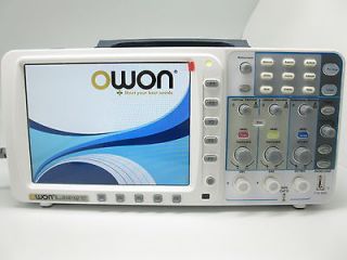 OWON 100Mhz Oscilloscope SDS7102 1G/s large 8 LCD LAN+VGA+battery+bag 