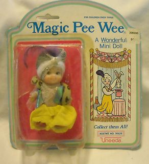 uneeda magic pee wee mini magician doll in package 1986