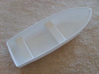 new reproduction small white fishing boat for tonka time left