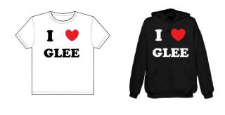 HEART / LOVE GLEE / HOODY OR T SHIRT DIFFERENT COLOURS & SIZES
