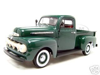 1951 ford f1 pickup green 1 18 diecast model time
