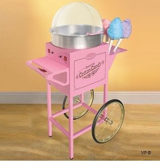 Nostalgia Old Fashioned Cotton Candy Machine with Cart NEW 