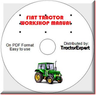 Fiat 480, 500, 540,640 Tractors Workshop Service Manual in CD