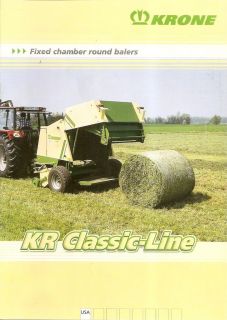 Farm Implement Brochure   Krone   KR Classic Line   Round Balers 