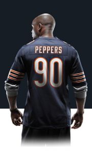    Julius Peppers Mens Football Home Game Jersey 468947_461_B_BODY