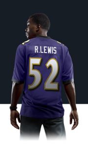    Ray Lewis Mens Football Home Limited Jersey 468913_567_B_BODY