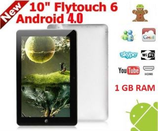 10 1 Google Android 4 0 ICS O s Tablet Flytouch 1GB RAM 4GB WiFi Cam 