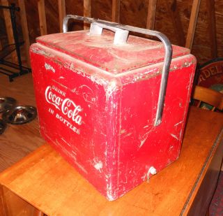 Vintage 1940s 1950s Coca Cola Cooler