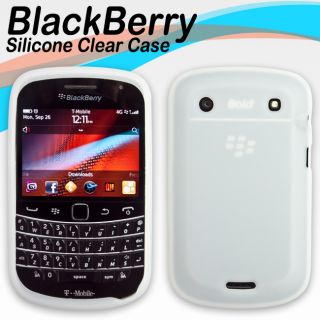 Clear Soft Silicone Skin Cover Case Protector for Blackberry Bold 9900 