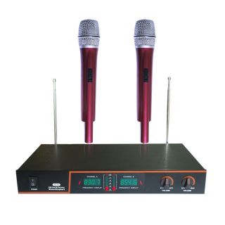 Channel VHF Dual Wireless Microphone System NEW for Home Karaoke 