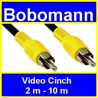 Video Cinch Kabel 2X Chinch Stecker RCA Gelb 5M