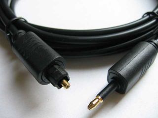Toslink to Optical Mini Plug 3 5mm Audio Cable 10ft