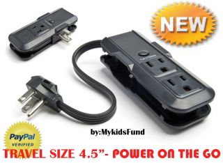   DAILY DEALS DBL SIDED power strip w 3 outlets LAST MINUTE HOLIDAY GIFT