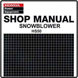 Honda HS50 50 Snow Blow Throw Service Repair Manual 6173201