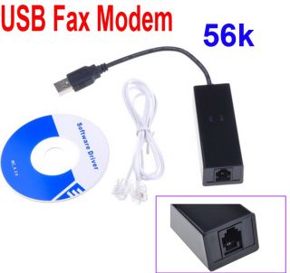 56K USB V9 0 V 92 External Dial Up Voice Data Modem for Win7 Windows7 