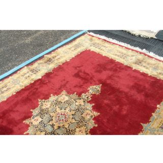 6ft x 9ft hand knotted iran kerman wool rug 70 % off 6 04ft x 9 05ft 