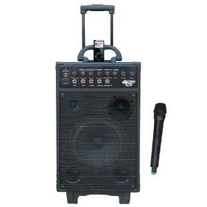 800W PA Guitar Amp w Mic iPod Dock AC or Battery Pack