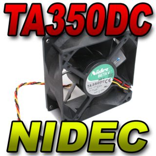 Nidec Beta V 3 Pin 92mm CPU Fan TA350DC M35105 58 G5DELP6 Dell F3689 