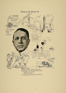 1923 Print William H Pruyn Jr Chicago Architect Golfer Original