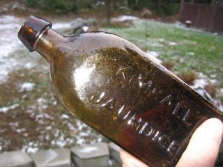 Crude Stoddard Kimballs Jaundice Bitters Medicine Bottle Iron Pontil 