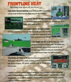 Abrams Battle Tank w Manual PC War Simulation Game