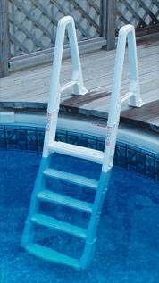 Above Ground Deck to Pool Adjustable Ladder Confer 6100