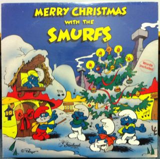 the smurfs merry christmas label starland music format 33 rpm 12 lp 