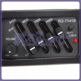 Band EQ Preamp Equalizer w Pickup for Acoustic Guitar