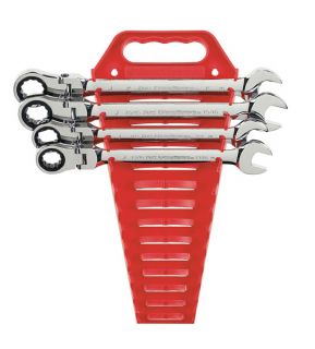 GearWrench 9703 4 Piece SAE Flex Ratchet Wrench Set 13 16 7 8 15 16 1 