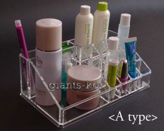 New Transparent Cosmetic Organizers Acrylic Makeup Tidy Box on Dresser 