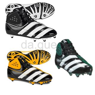 Mens Adidas Malice D Football Cleats Shoes Black White Green Yellow 