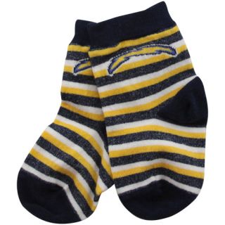 San Diego Chargers Infant Navy Blue Gold Rugby Stripe Socks