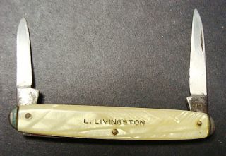 vintage camco usa pocket knife l livingston measure 3 1 8 long 