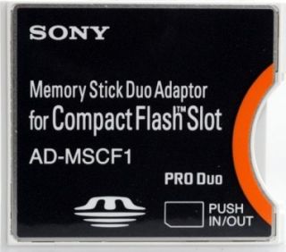 Sony Ad MSCF1 Memory CF Adapter New Factory Item