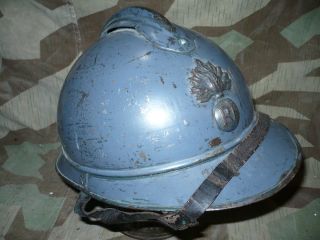   complete OFFICER beautiful infantry french helmet adrian M15 liner ww1